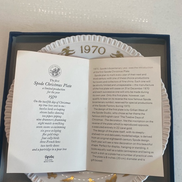 Vintage 1970 Spode Christmas plate - Picture 3 of 5